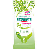 Sanytol Detergente disinfettante universale 94% origine vegetale, salviette 72 pz.