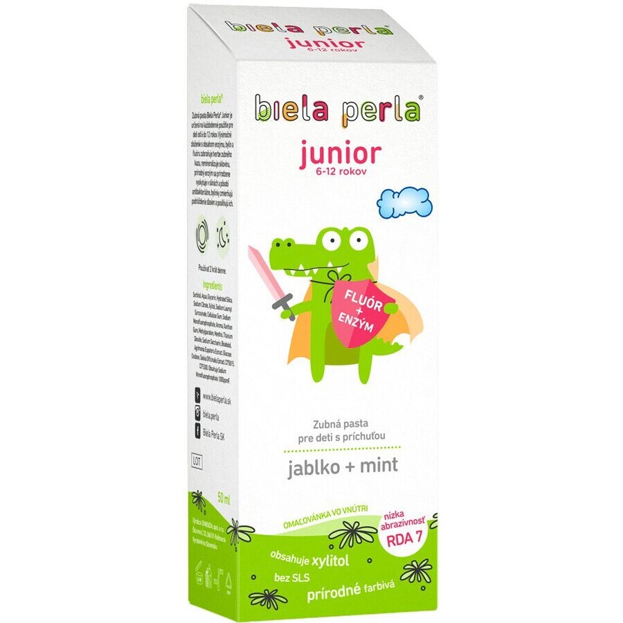 Toothpaste White Perla Junior (6-12 years) 50 ml