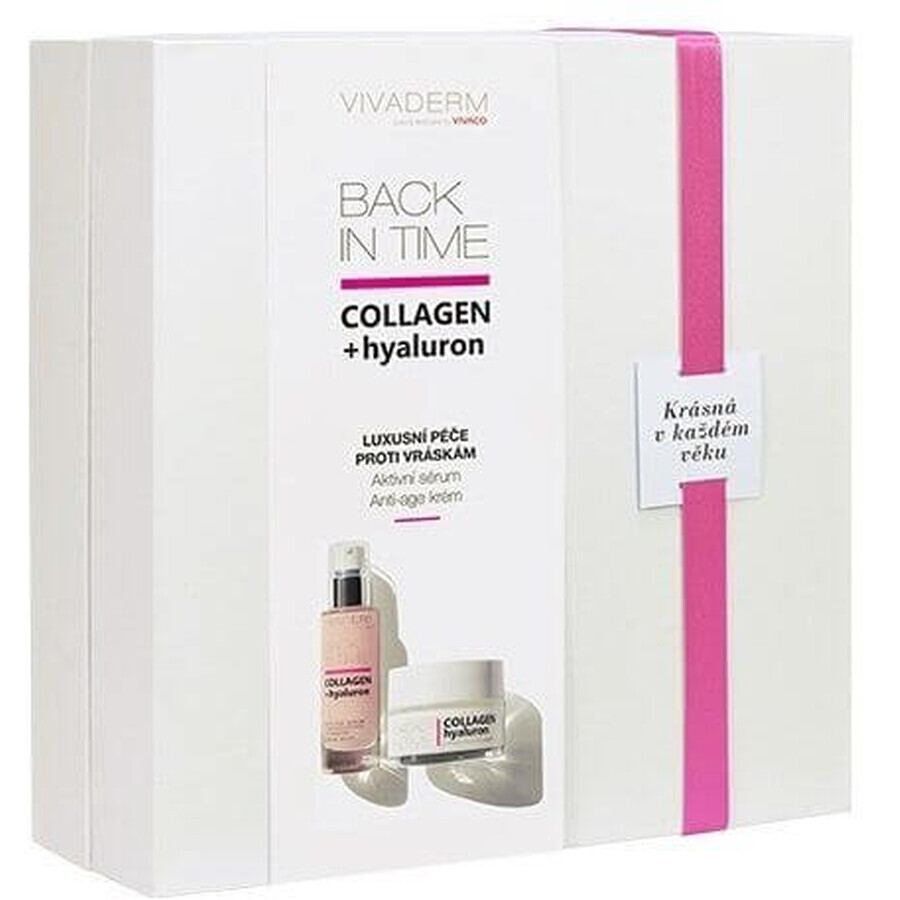 Vivaco VIivaderm VIivaderm Collagene Hyaluron confezione di lusso di cosmetici anti-età in scatola di carta