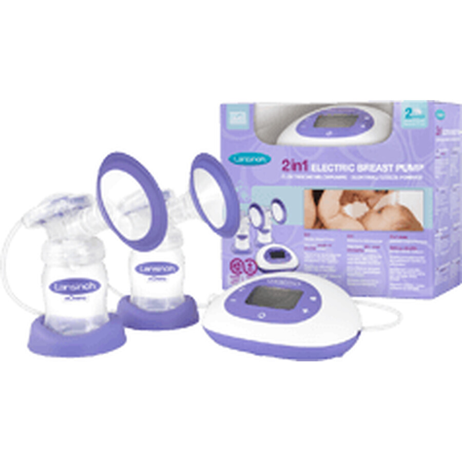 Lansinoh 2in1 double breast pump with electric bag