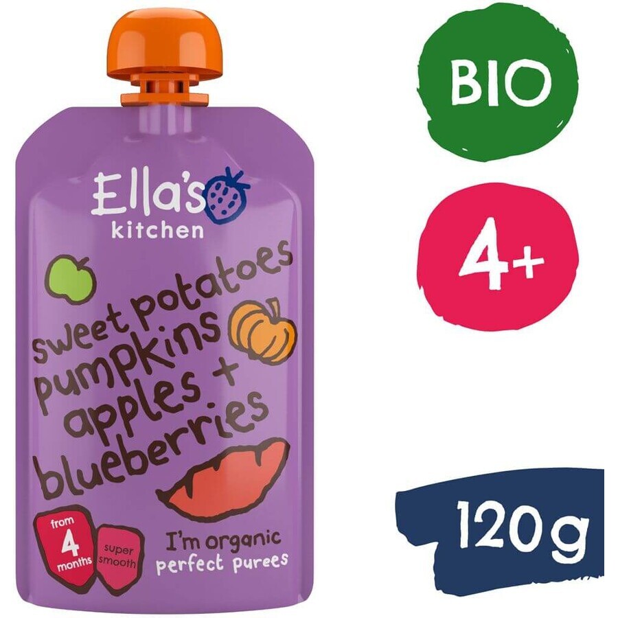 Ella's Kitchen Sweet potatoes, pumpkin and organic apples 120 g