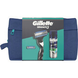 Set regalo Gillette Mach3 - rasoio + 1 testina di ricambio + gel