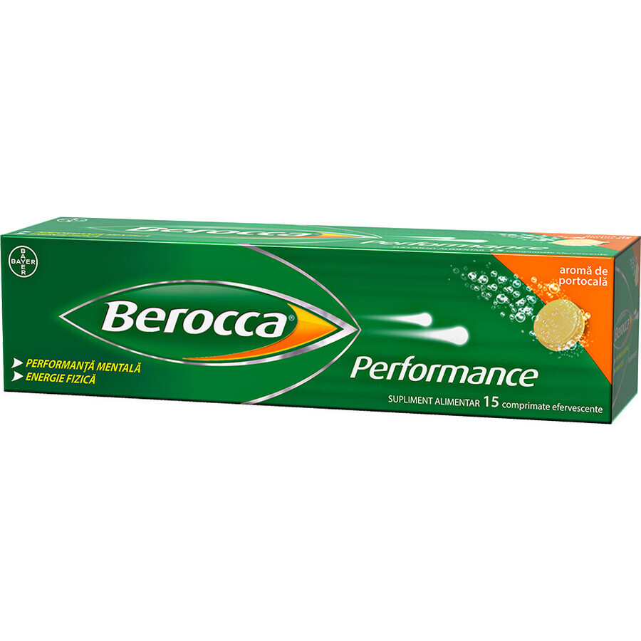 Berocca Performance, Multivitamins, 15 Effervescent Tablets , Bayer