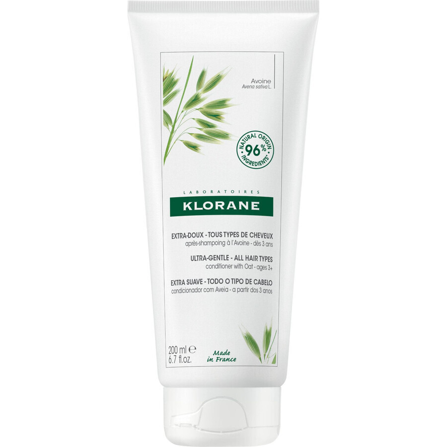 Klorane Ultra Gentle Oat Conditioner voor alle haartypes 200 ml