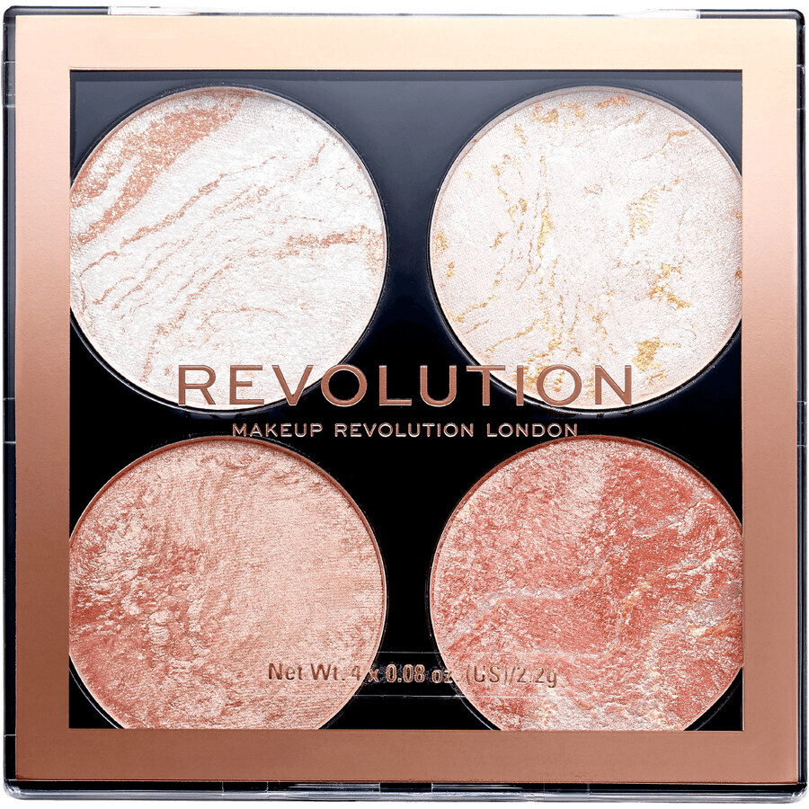 Revolution Cheek Kit Take a Breather, paletă de față 4 x 2.2 g