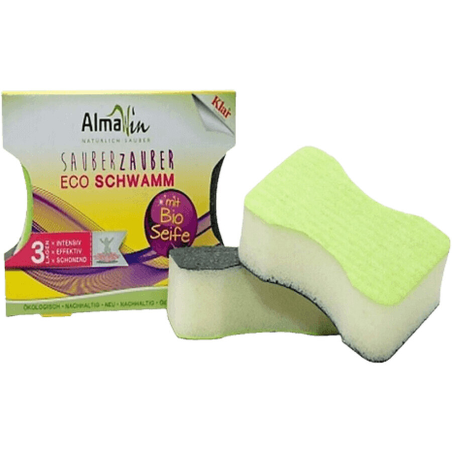 Almawin Eco Spugna per piatti 2 pezzi