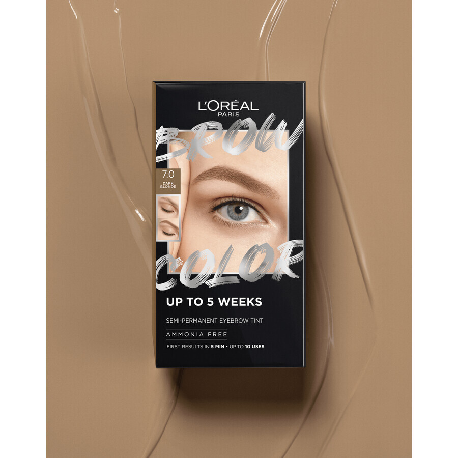 L'Oréal Paris Brow Color 7.0 Blond închis culoare semipermanentă pentru sprâncene