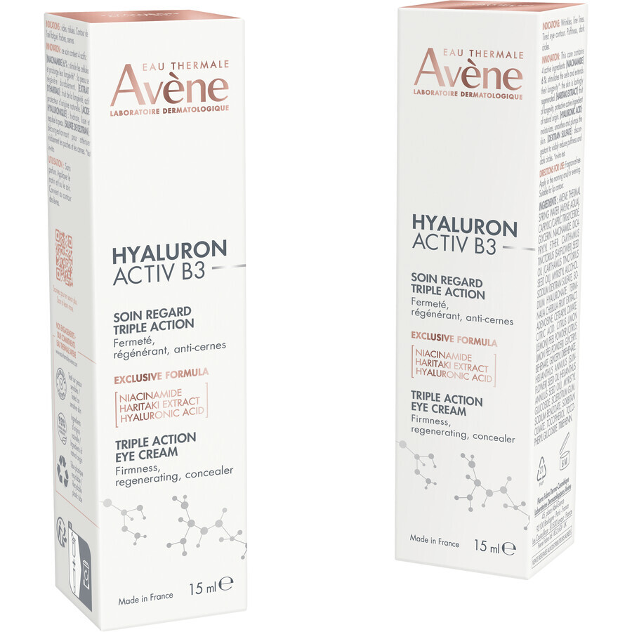 Avène Hyaluron Activ B3 Crème Yeux Sensibles 15 ml