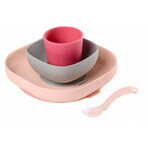 Beaba Pink silicone placemat 4 pcs