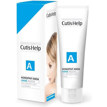 CutisHelp ACNE Cremă de noapte pentru acnee din cânepă 30 ml