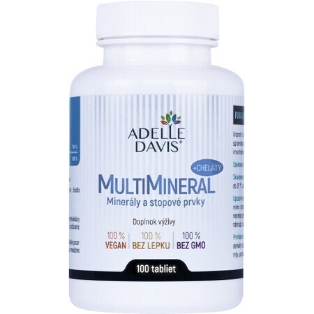 Adelle Davis MultiMineral + Quelatos 100 comprimidos