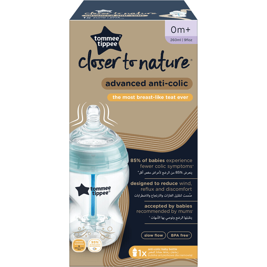 Biberon anti-colique Tommee Tippee C2N 0m+ 260 ml