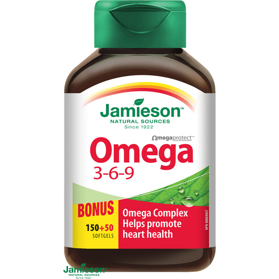 Jamieson Omega 3-6-9 200 gélules