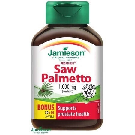 Jamieson Prostease™ Saw Palmetto 125 mg für die Prostata 60 Kapseln