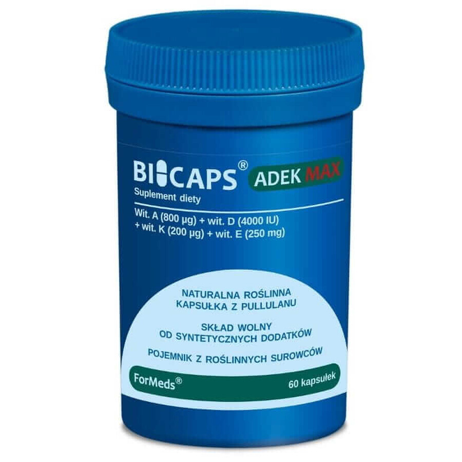 Bicaps ADEK Max 60 capsule Formati