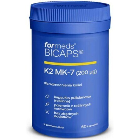 BICAPS Vitamina K2 MK-7 200 µg, 60 capsule Formati