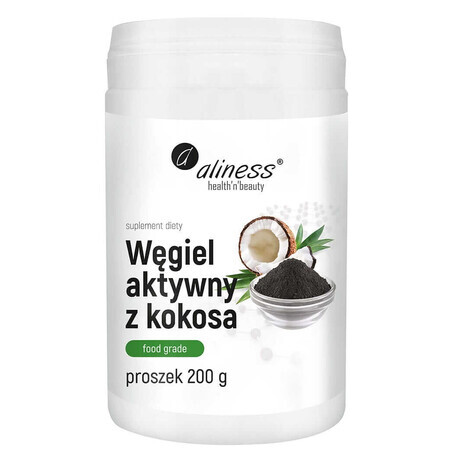 Kokosnusspulver Aktivkohle 200 g Aliness