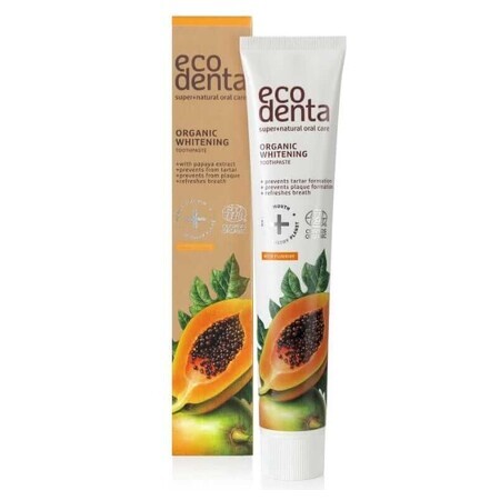 Dentifrice blanchissant à l'extrait de papaye 75ml Ecodenta