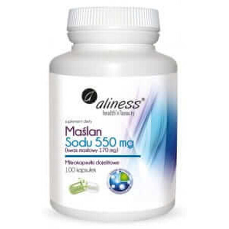 Sodio butirrato 550 mg (acido butirrico 170 mg), 100 capsule Aliness