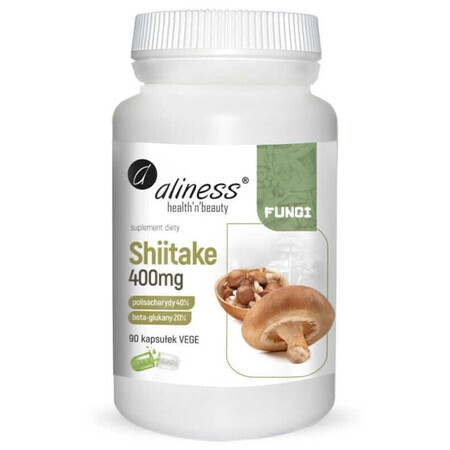 Shiitake 400 mg, 90 capsules Aliness