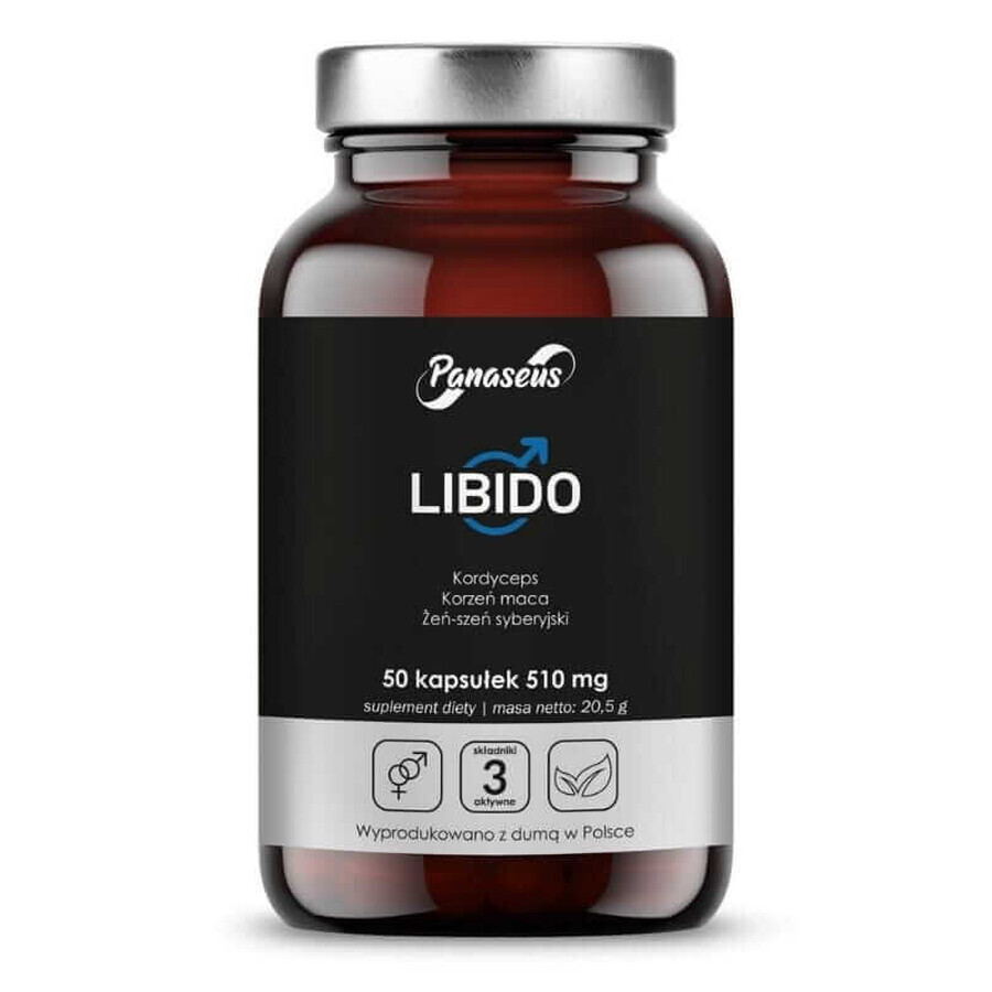 Libido Panaseus 50 capsule per uomo