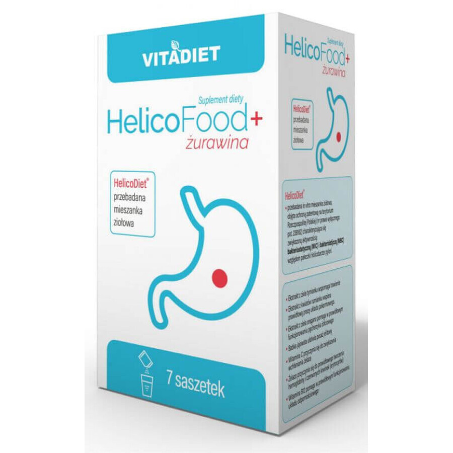 HelicoFood+ arándano rojo 7 sobres VitaDiet