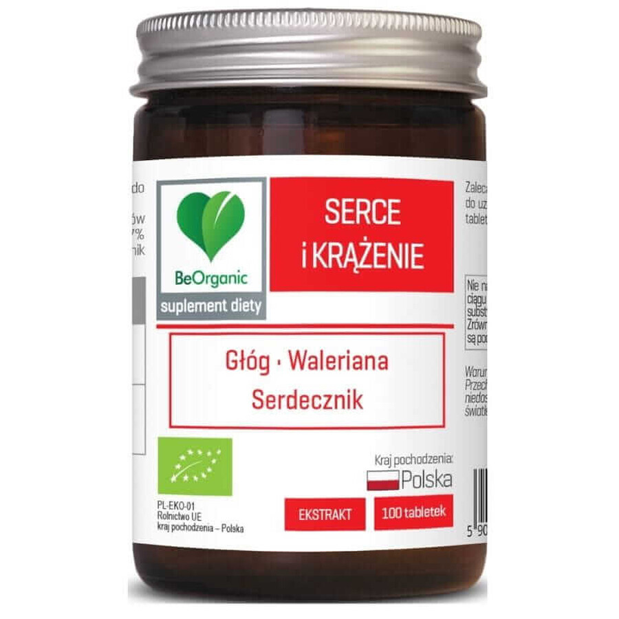 BeOrganic Cuore e circolazione BIO 500 mg (100 compresse)