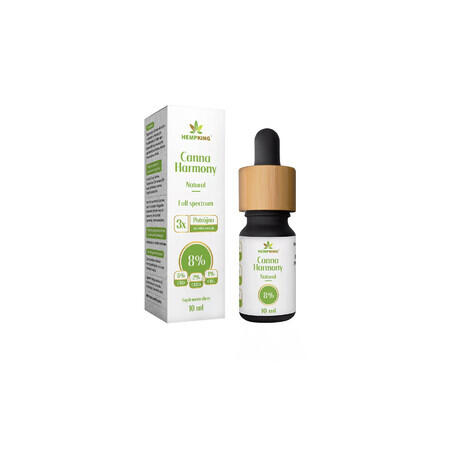 Huile de chanvre 8% 10% 10 ml Natural Canna Harmony HempKing CBD CBDA CBG CBD CBDA CBG