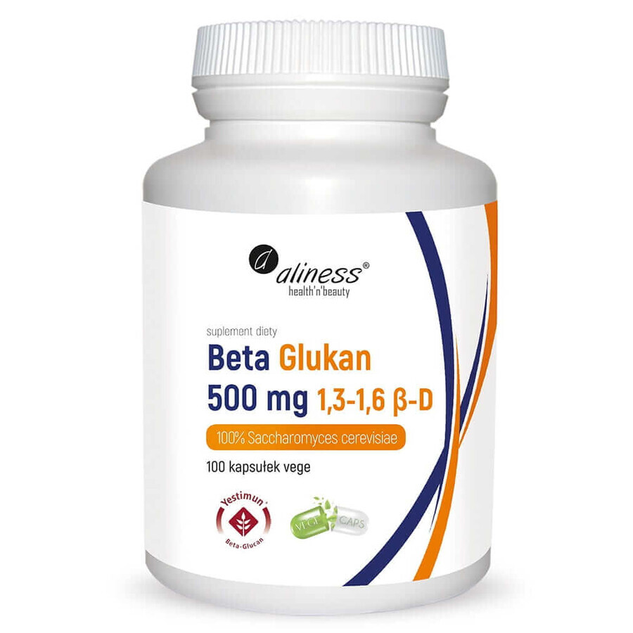 Beta-Glucan Yestimun 1,3-1,6 ß-D 500 mg 100 Kapseln Aliness