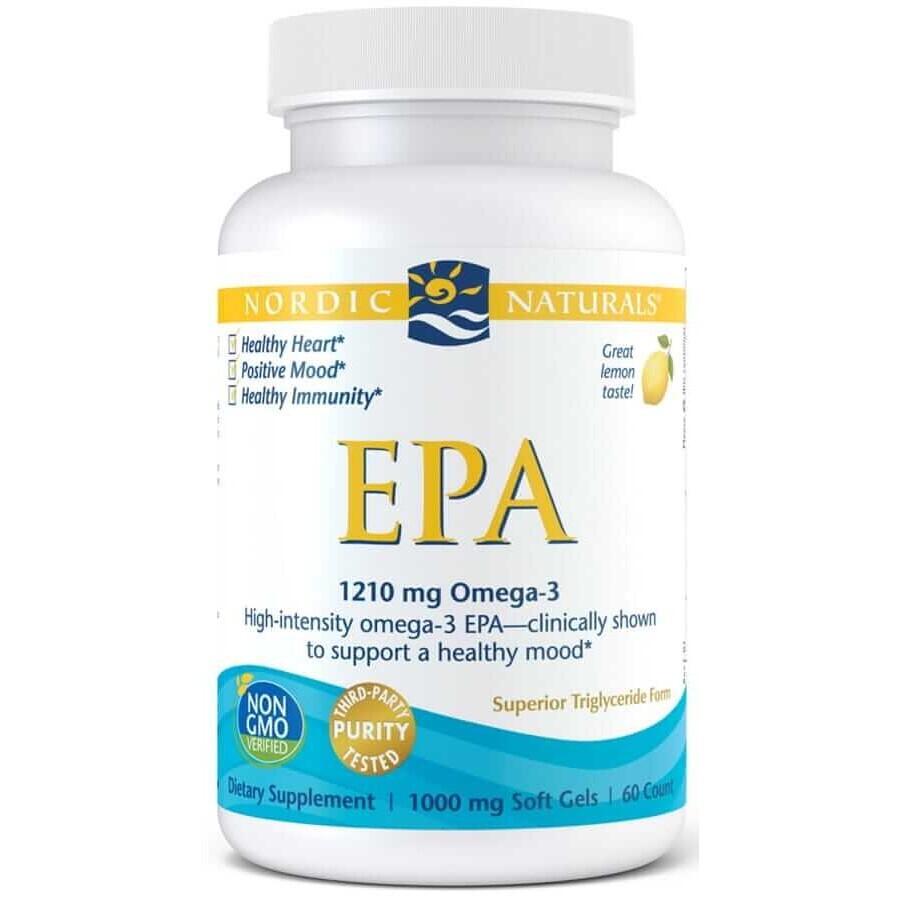 EPA 1210 mg Omega 3 Lemon 60 capsule moi Nordic Naturals