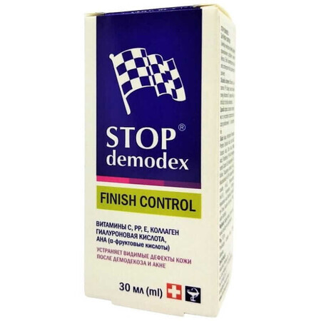 Stop Demodex Finish Control Gel per il viso - 30ml, Biosphere