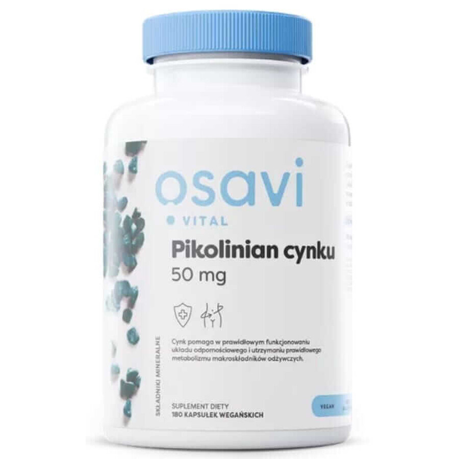 Osavi Picolinat de zinc 50 mg - 180 capsule