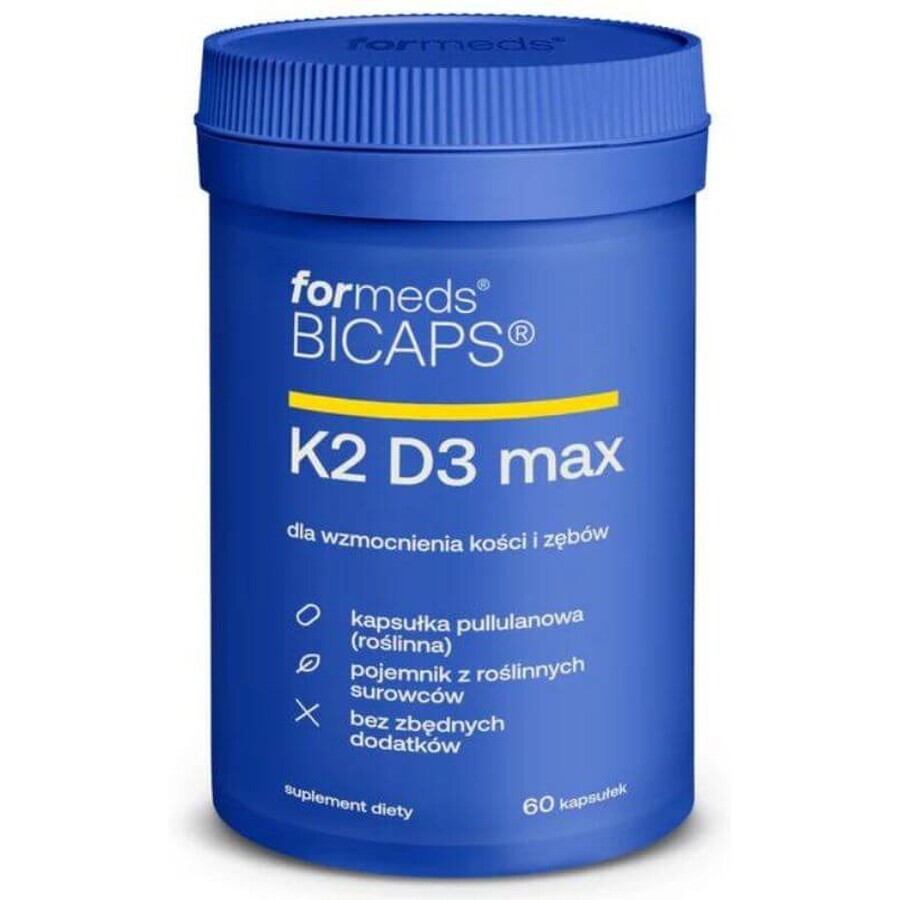 Bicaps K2 D3 Max 60 capsule Formati