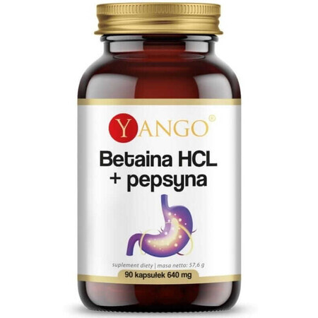 Betaina HCL + Pepsina 90 capsule Yango