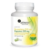 Bromelain 500 mg and papain 200 mg, 100 capsules VEGE VEGE Alines