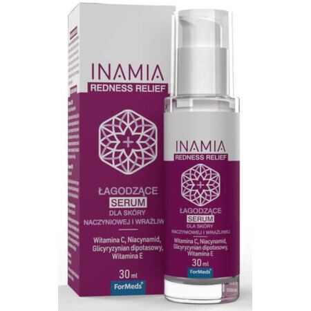 Inamia serum roodheid verlichting huid 30 ml formulieren