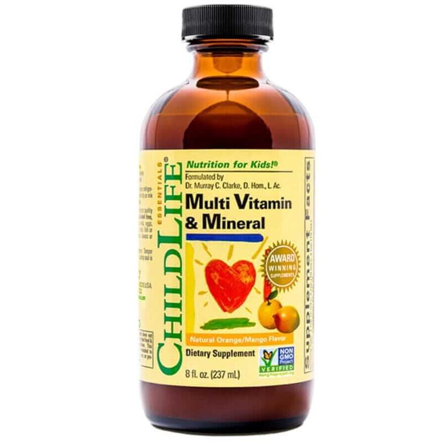 Multi Vitamin & Mineral Multivitamine și minerale pentru copii 237 ml Child Life