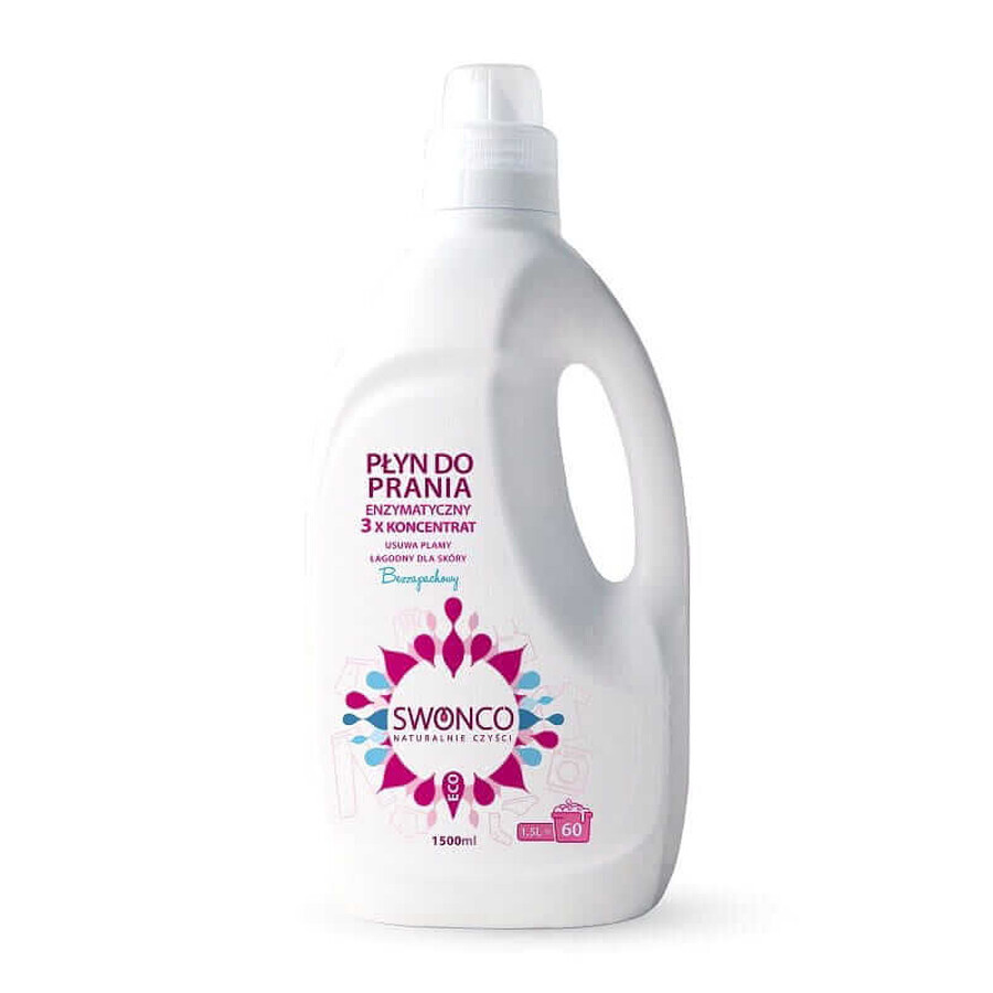 Liquido di lavaggio enzimatico, non profumato, 1500ml, Swonco