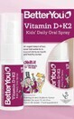 BetterYou Vitamina D+K2 Spray orale quotidiano per bambini Vitamina D3 + K2 15 ml