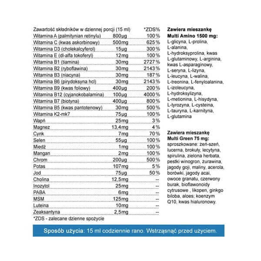 Multivitamine lichide pentru bărbați - 500 ml - Yango