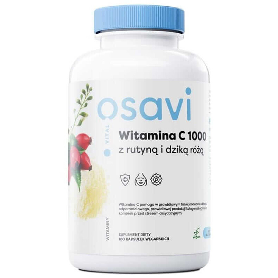 Osavi Vitamina C 1000 con rutina e rosa selvatica 180 capsule