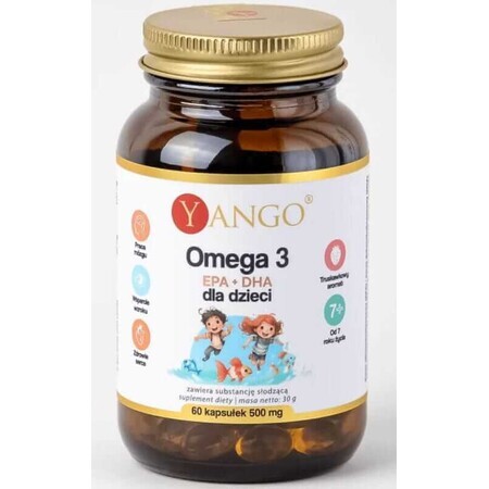 Omega 3 for children EPA + DHA, 60 capsules Yango