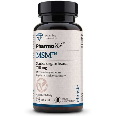 MSM zolfo organico, 120 compresse Pharmovit Classic