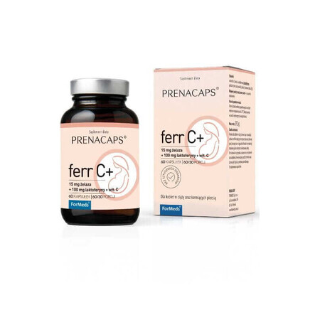 Prenacaps Ferr C + (lactoferină + vitamina C) 60 capsule ForMeds