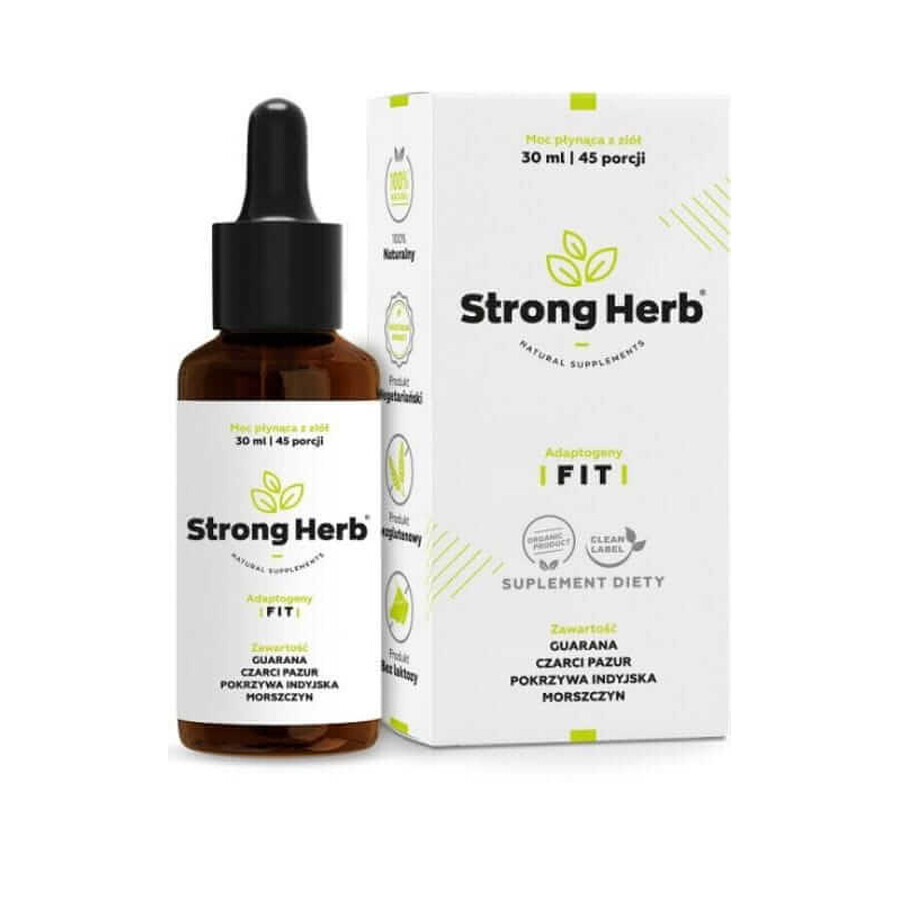 FIT Adaptogens (guarana, black guarana, Indian nettle) 30 ml Strong Hemp