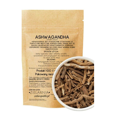 Ashwagandha radice tritata 50g ZIELARZPOLSKI