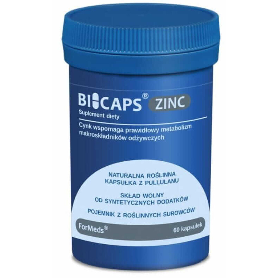 Bicaps Zinco 25 mg - Zinco - 60 capsule Formeds