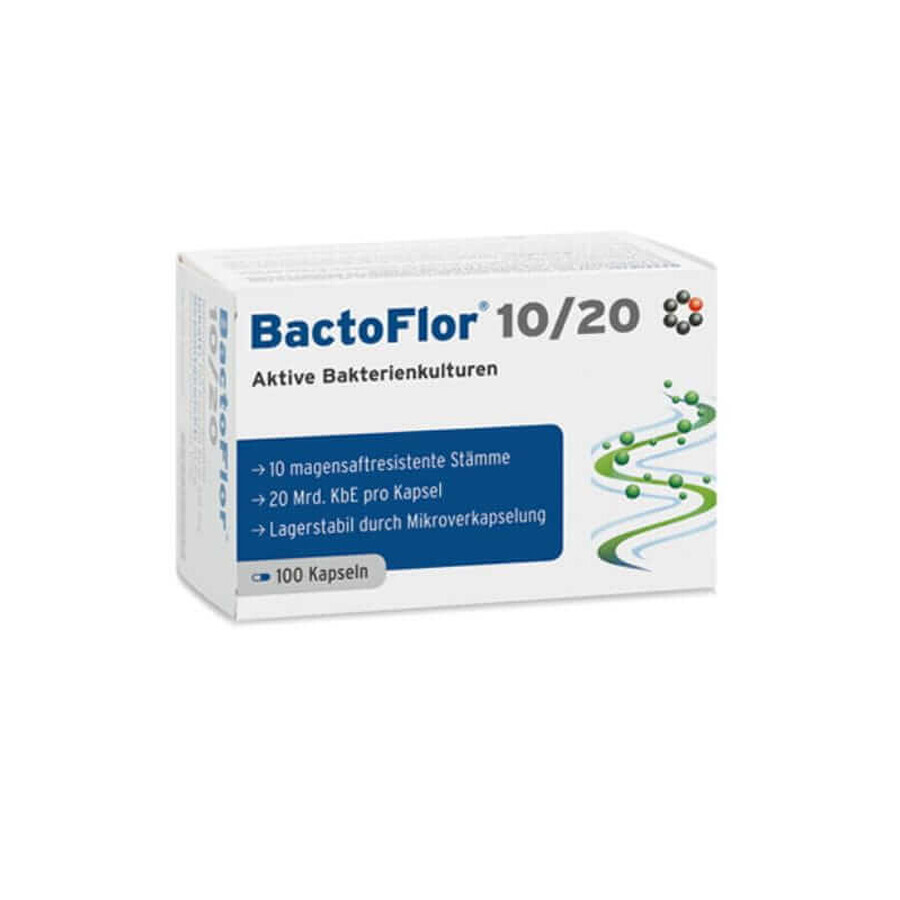 BactoFlor 10/20 100 capsule INTERCELL Pharma - probiotico