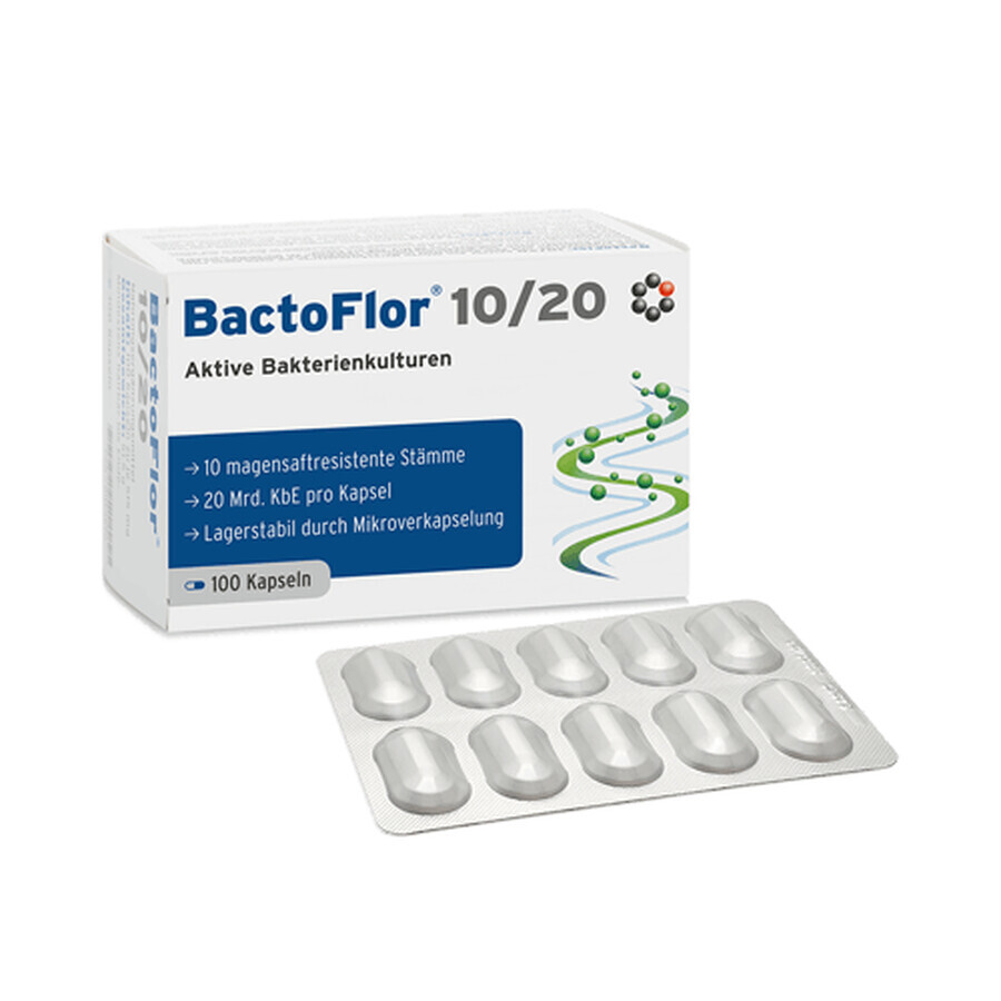 BactoFlor 10/20 100 capsule INTERCELL Pharma - probiotico