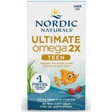 Nordic Naturals Ultimate Omega 2X TEEN Teen Aardbei 60 minicapsules